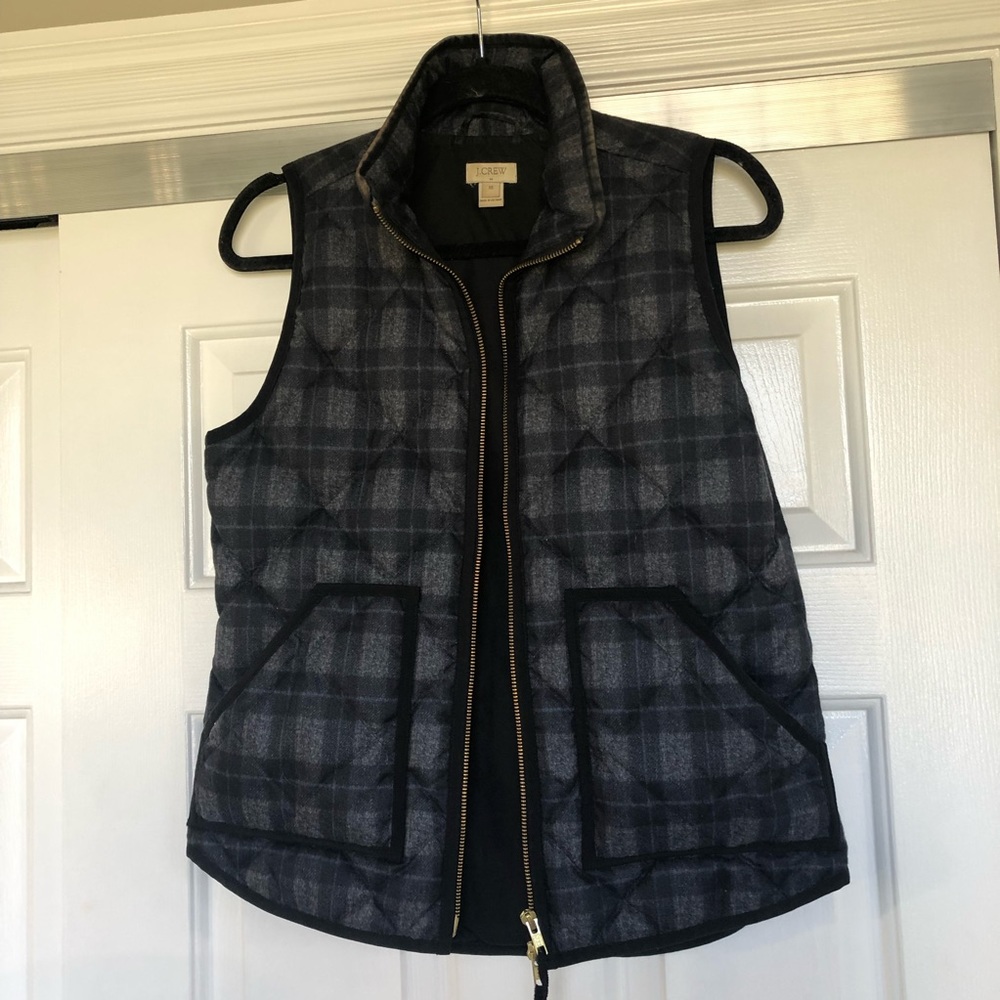 J. Crew plaid vest